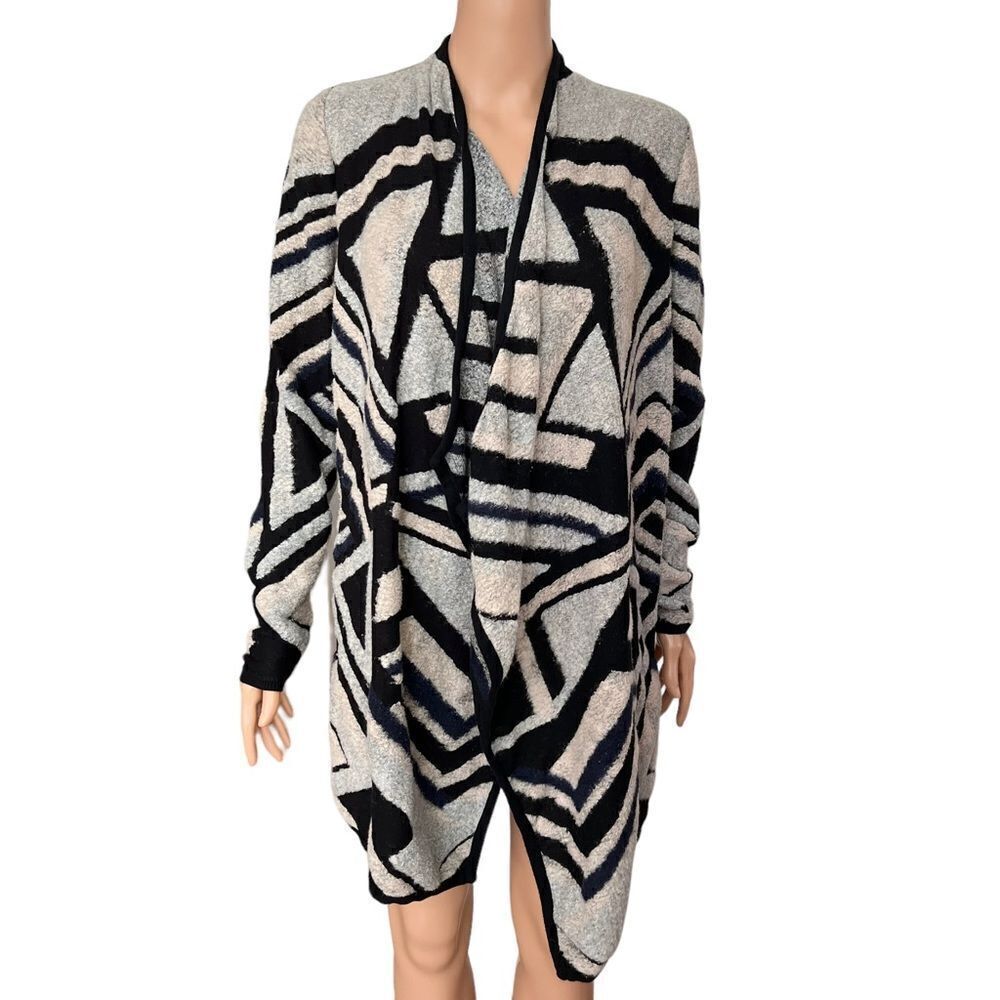 Lucky Brand cotton blend open front cardigan size M.